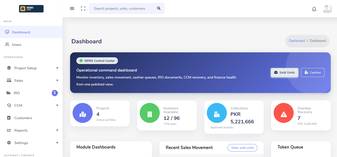 Plotix operational command dashboard